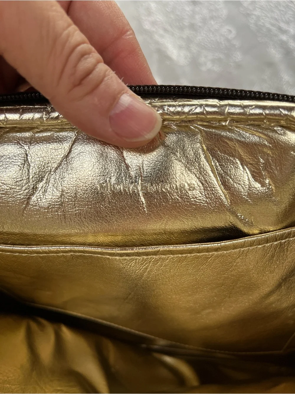 Michael Kors Brown and Tan Signature Messenger Bag